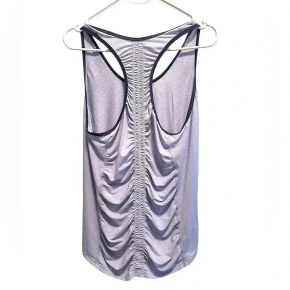 LULULEMON PURPLE STRIPED RACER BACK TANK TOP - Picture 2 of 3